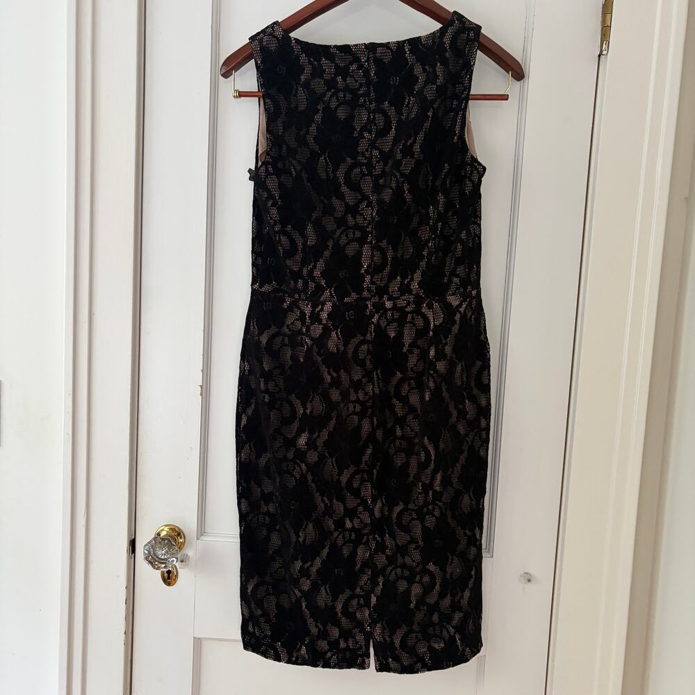 Lauren Ralph Lauren Lace Overlay Dress Black Size 10 - Picture 3 of 9